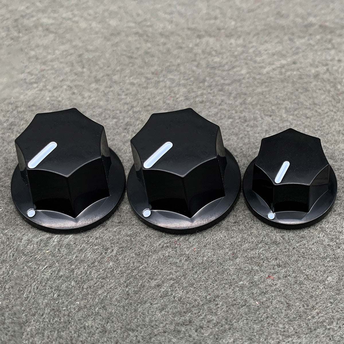 FLEOR 3PCS Bass Guitar Amplifier Effect Pedal Knobs | iknmusic