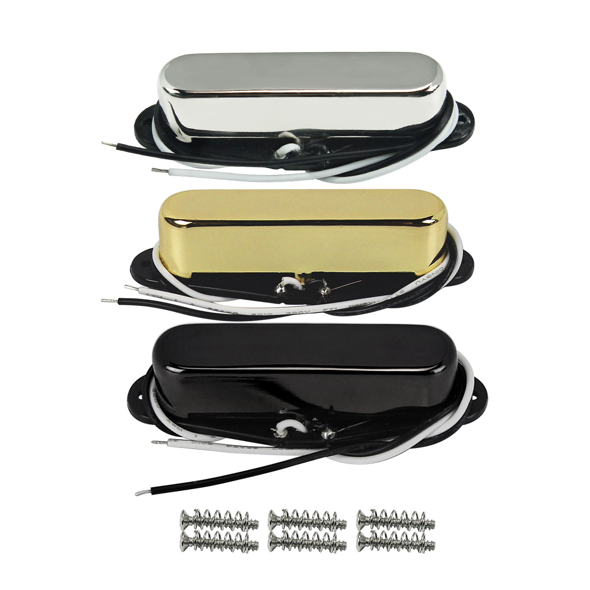 Fleor 2 Pçs Alnico 5 Humbucker Caador Bobina Dupla Guitarra Elétrica Fleor 2 Pçs Alnico 5 Humbucker Caador Bobina Dupla Guitarra Elétrica