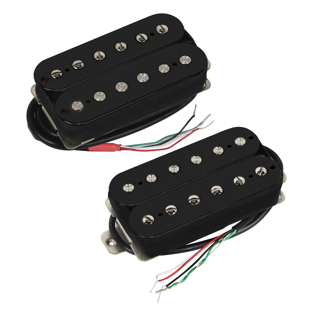 Pastillas Humbucker de doble bobina para guitarra eléctrica FLEOR Alnico 5 para piezas de guitarra eléctrica, 3 colores disponibles