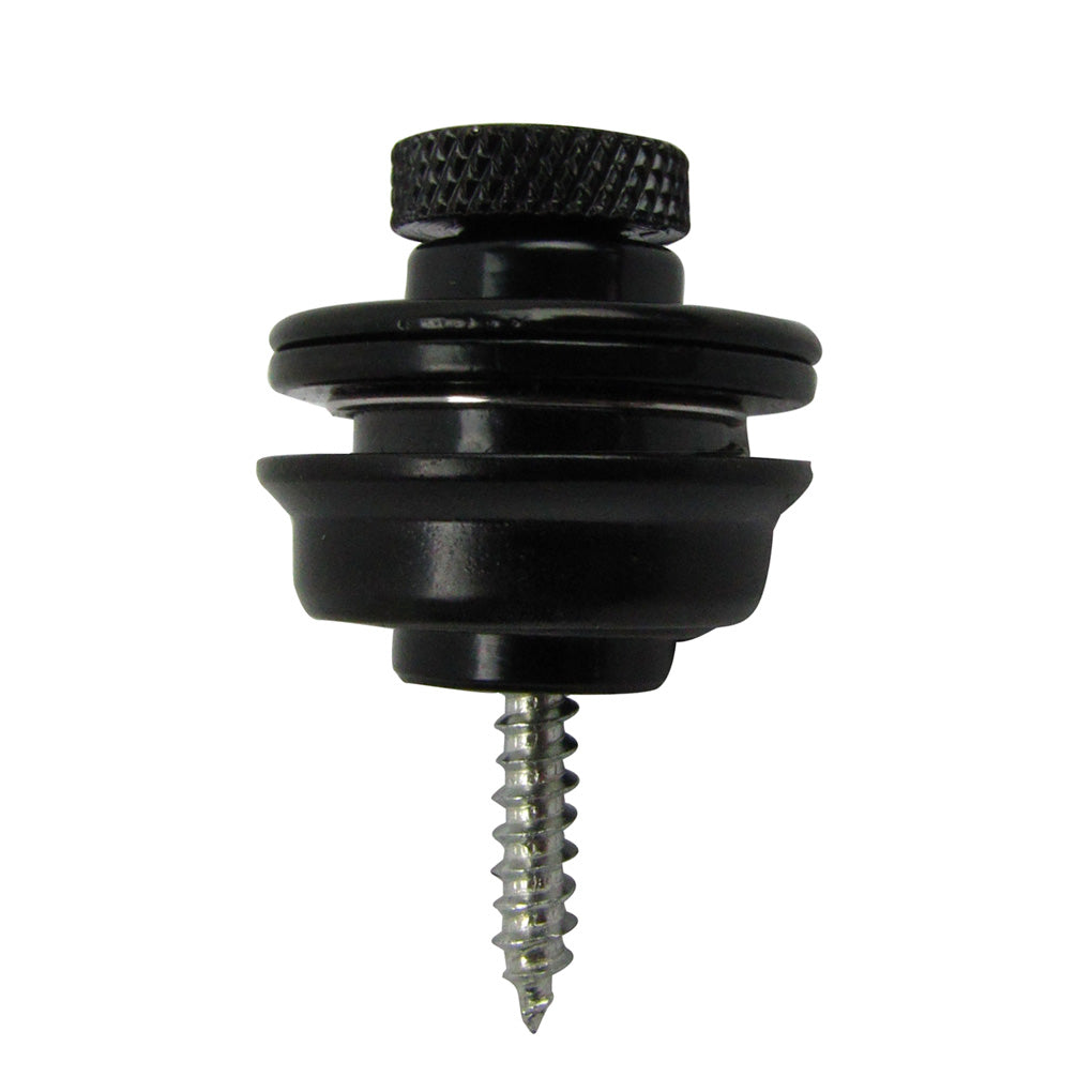 FLEOR 2PCS Flat Head Skidproof Guitar Straplocks Strap Locks for Bass Accessories, Black/Chrome/Gold Available