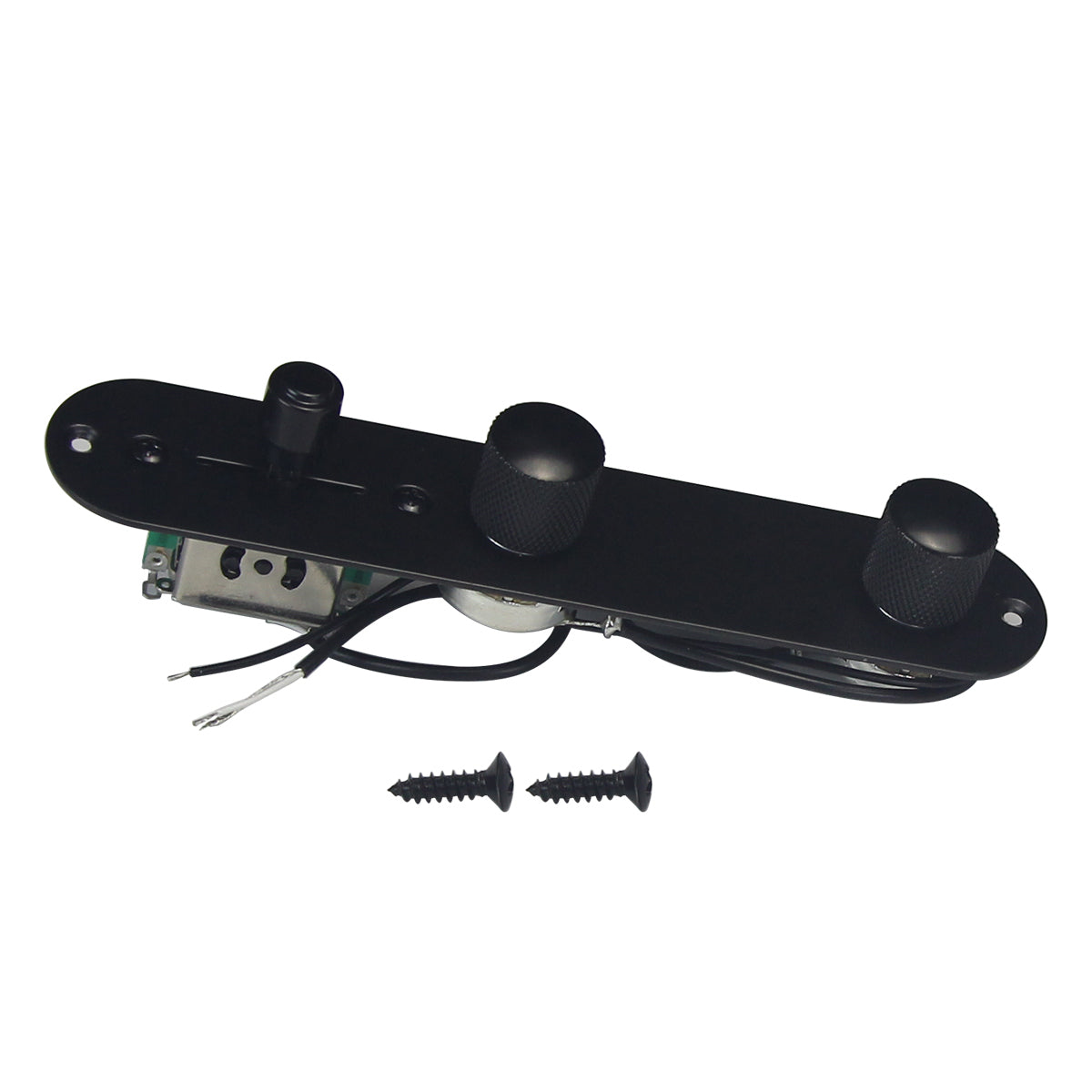 <transcy>FLEOR Telegitarre Vorverdrahtete Steuerplatte Chrom mit 3-Wege-Schalter Metallknöpfe für Telegitarre</transcy>