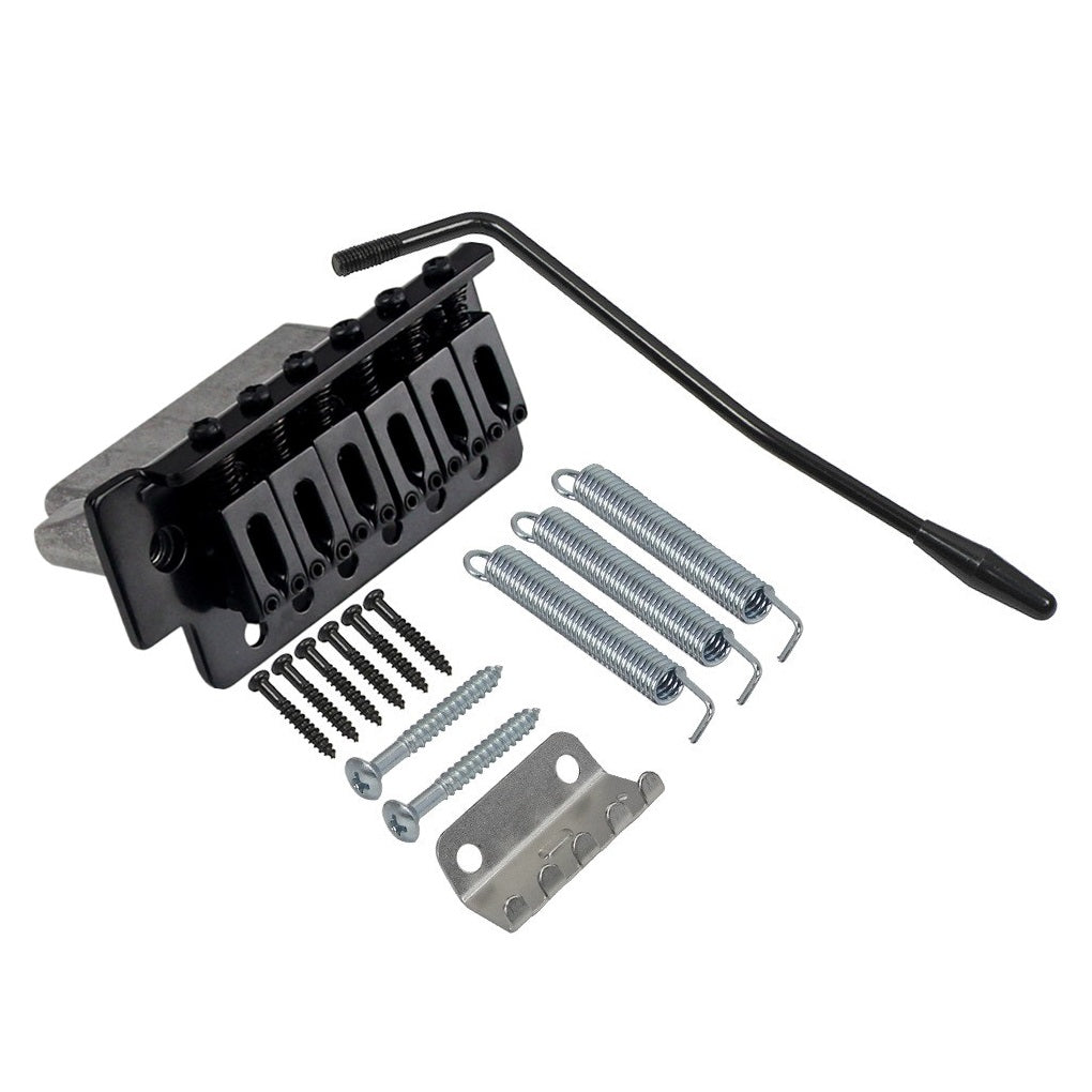 FLEOR Strat Guitar Tremolo System ,Chrome/Black | iknmusic