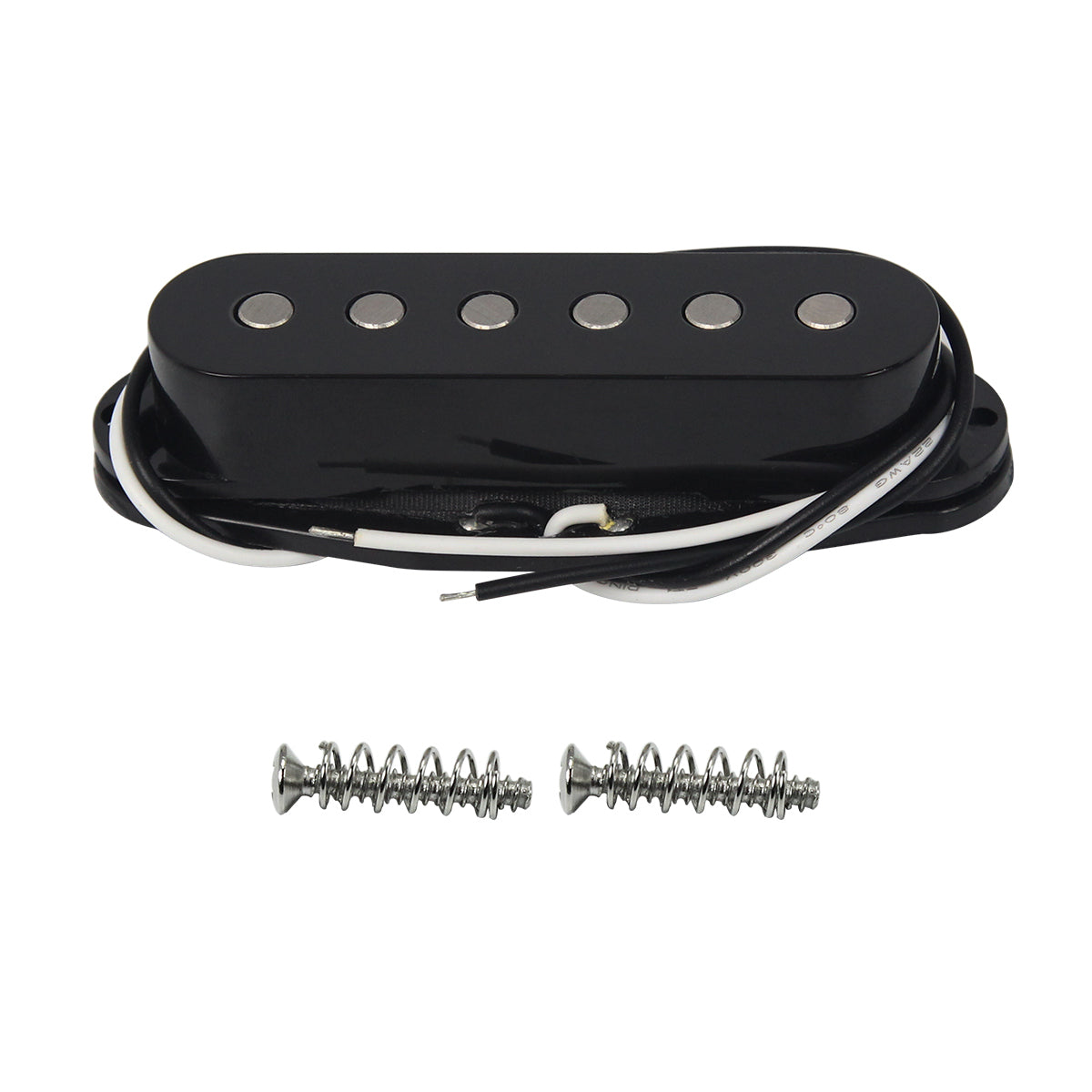 <transcy>FLEOR Vintage Alnico 5 Strat Single Coil Gitarren Pickup Flat Top Gitarrenteile, 3 Farben erhältlich</transcy>