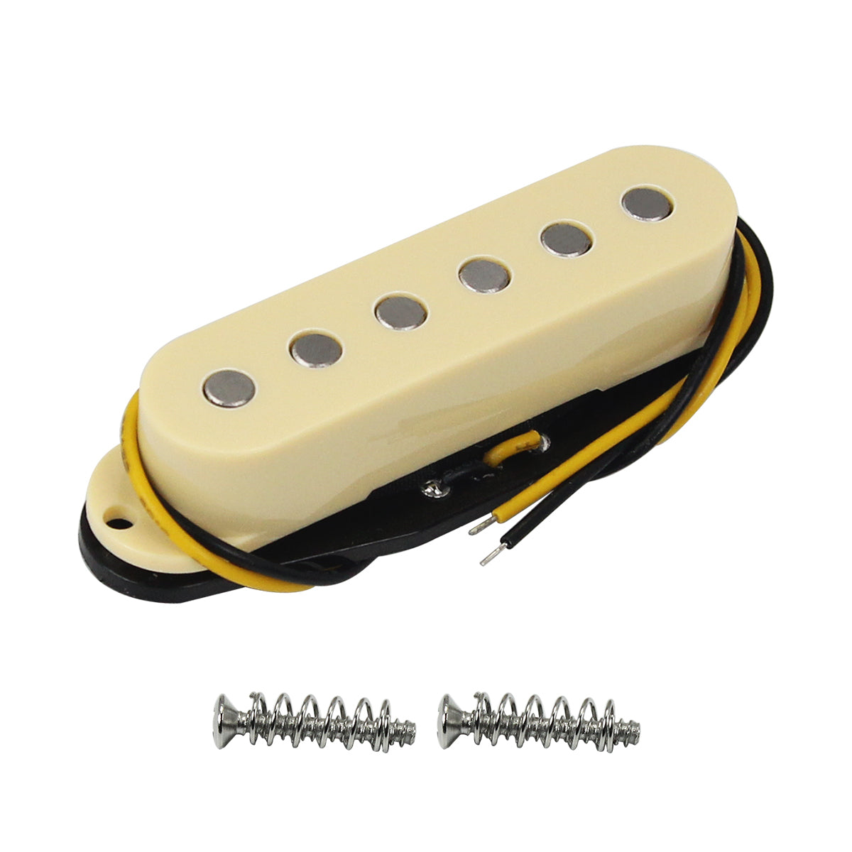 <transcy>FLEOR Vintage Alnico 5 Strat Single Coil Gitarren Pickup Flat Top Gitarrenteile, 3 Farben erhältlich</transcy>