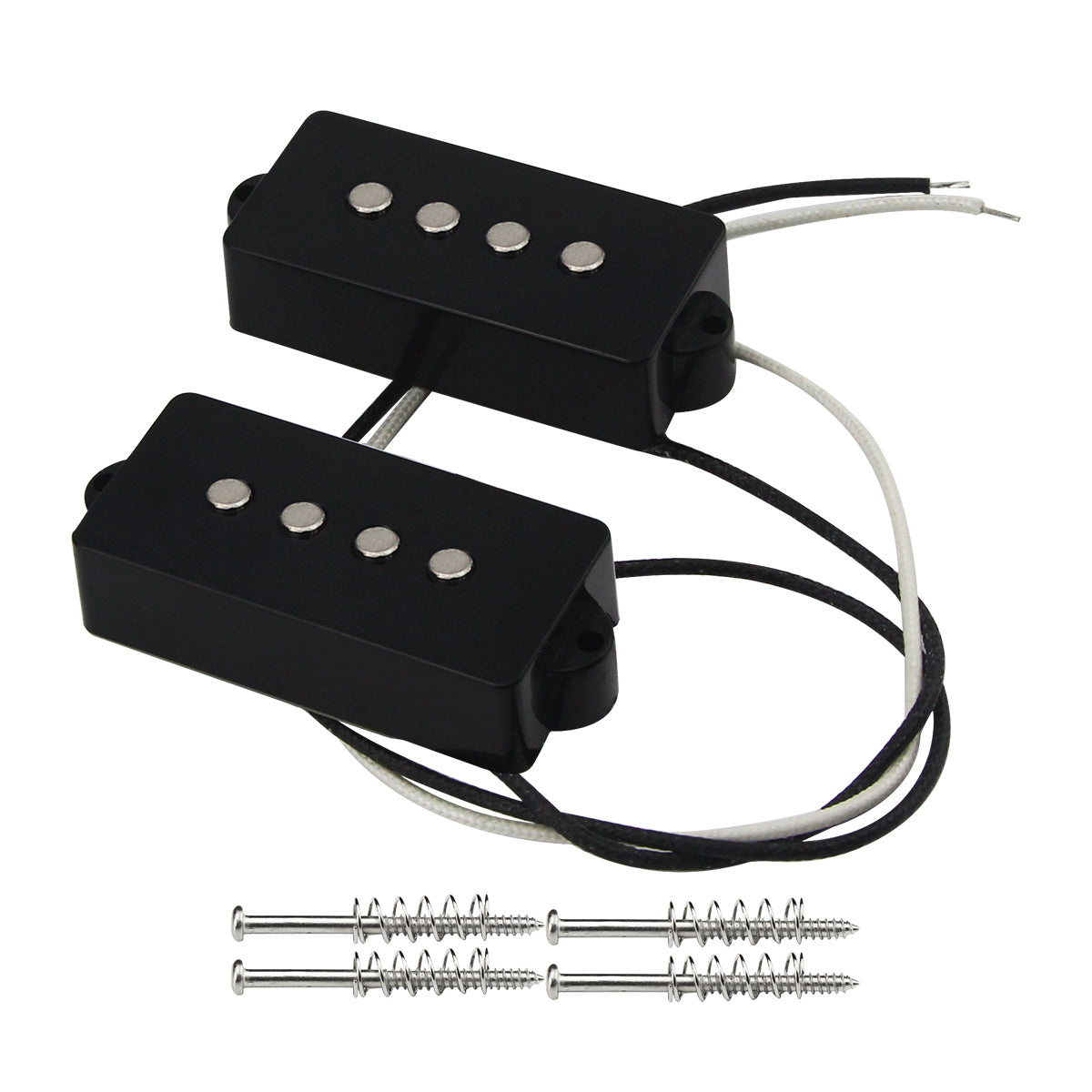 FLEOR Alnico 5 PB Bass Pickup Set Passive Pickup for 4 Strings FD Precision Bass