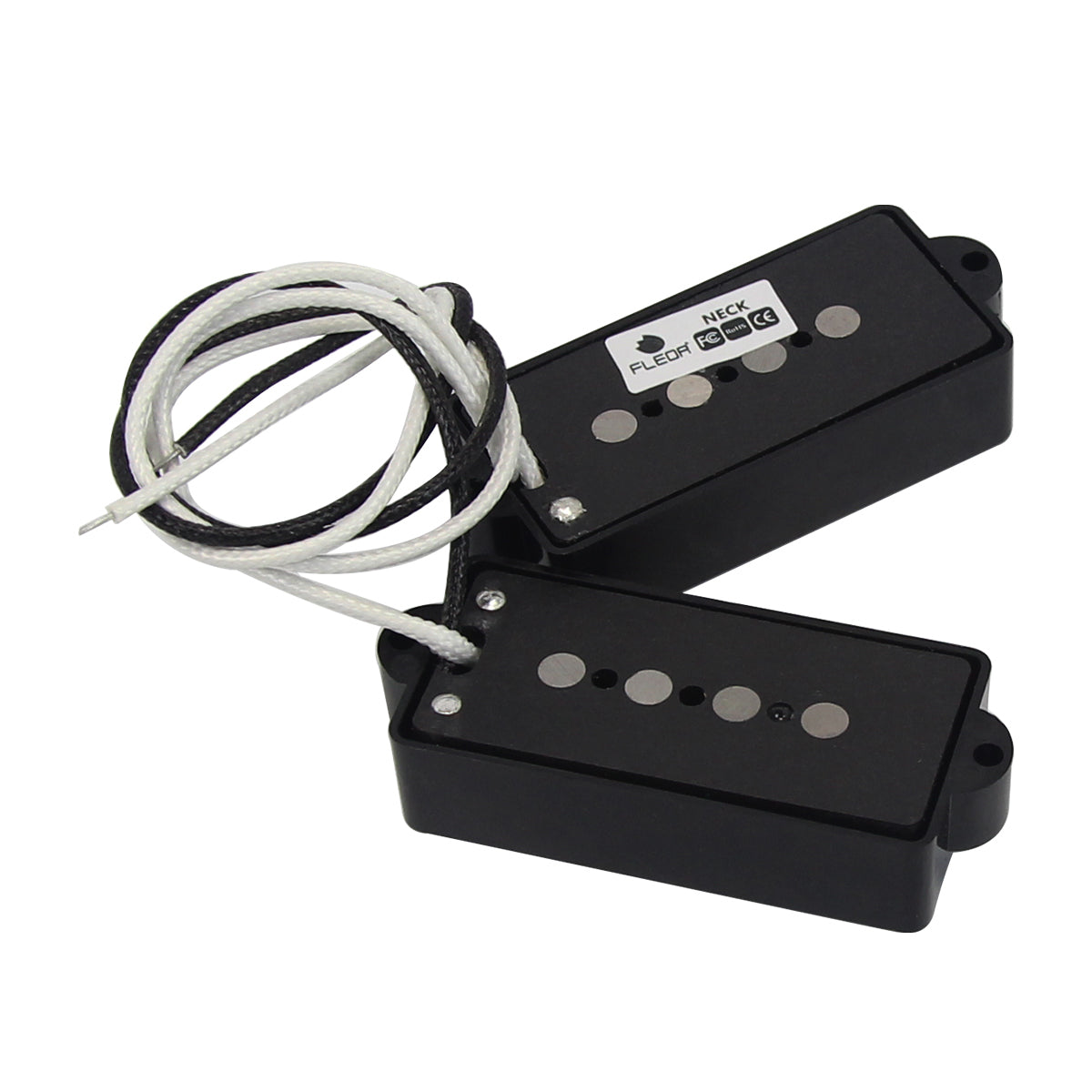 FLEOR Alnico 5 PB Bass Pickup Set Micro passif pour 4 cordes FD Precision Bass