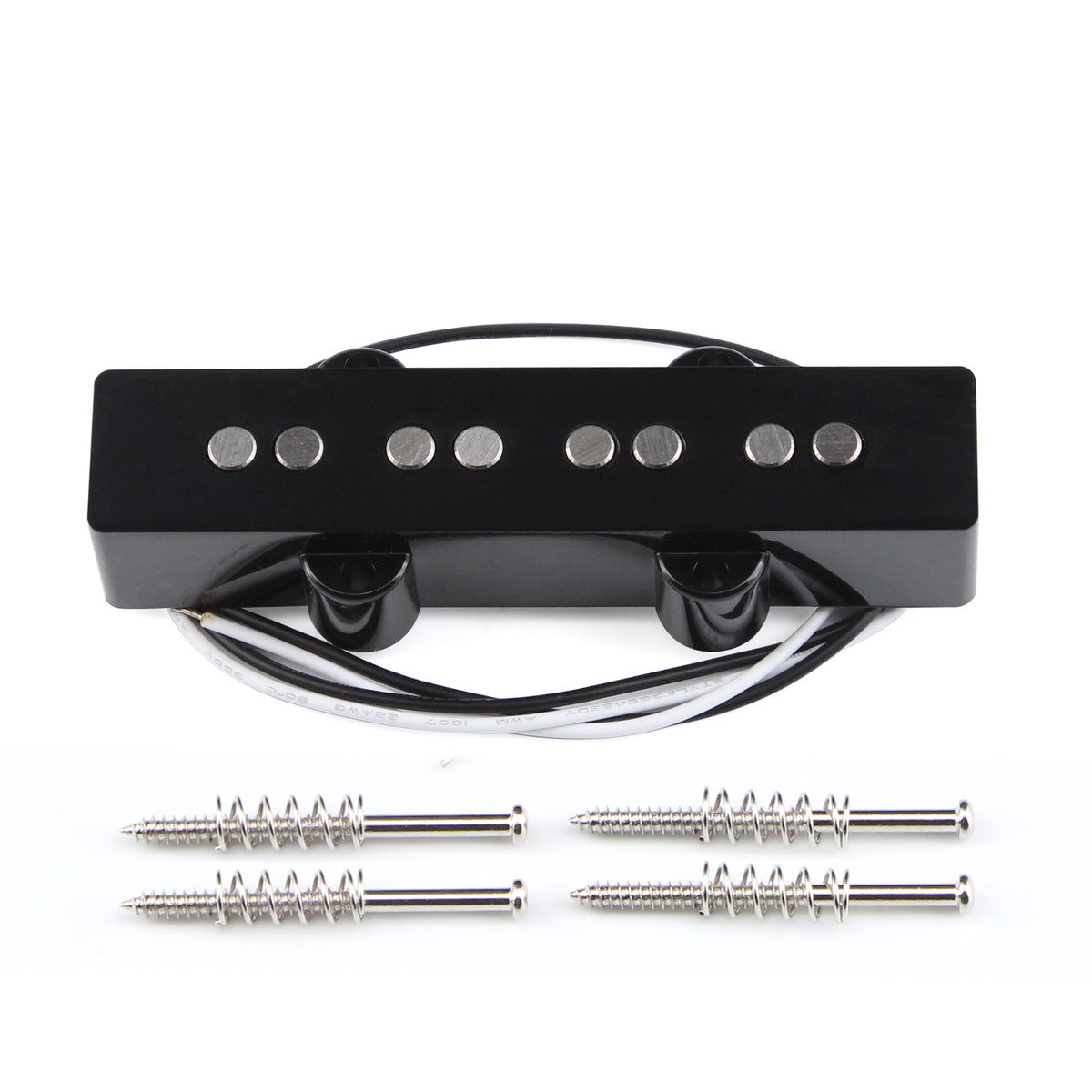 FLEOR Black Open Alnico 5 JB Bass Pickup for 4 Strings Electric Bass