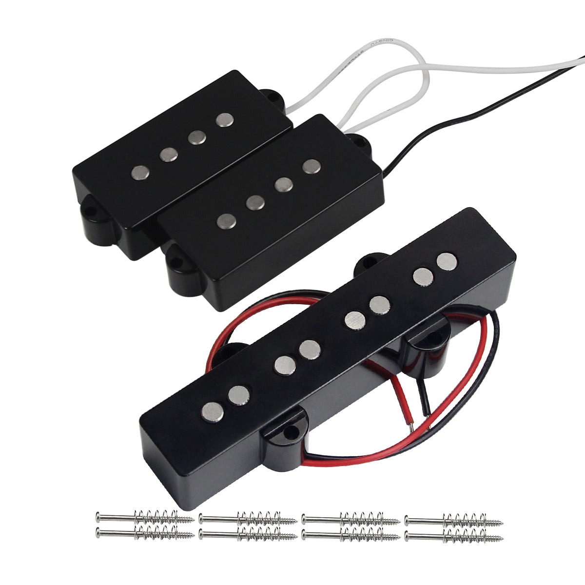 FLEOR Alnico 5 Bass Pickup Set PB & JB Bass Bridge Pickups | iknmusic