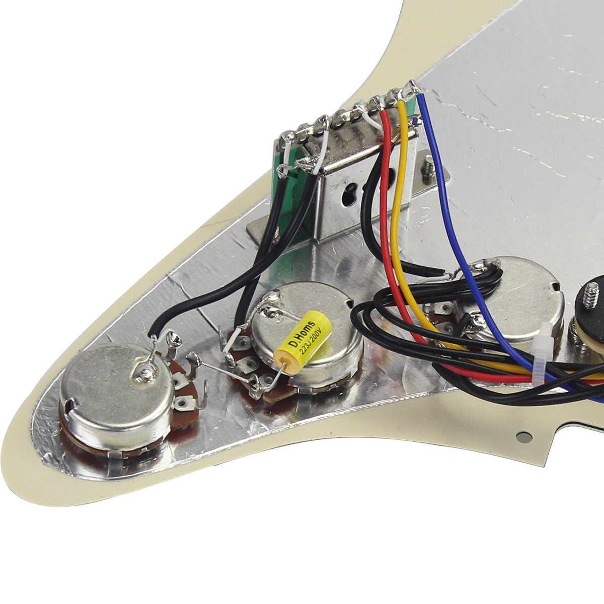 <transcy>FLEOR Loaded Prewired Strat Guitar Pickguard SSH HSS, 10 Farben erhältlich</transcy>