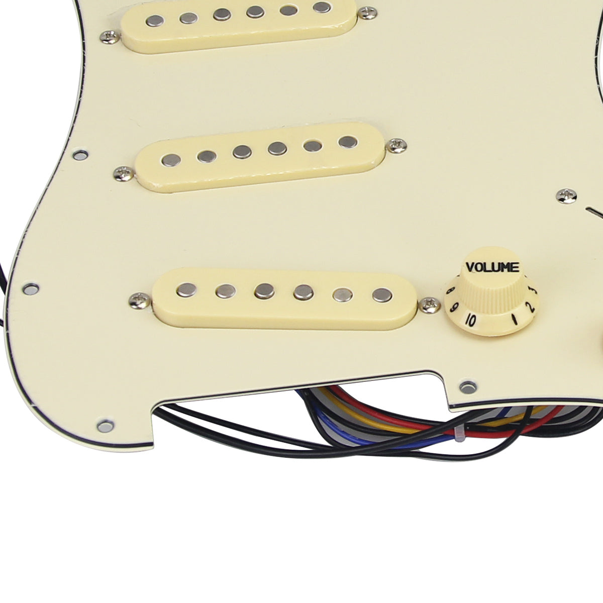 <transcy>FLEOR Loaded Prewired Strat Guitar Pickguard SSH HSS, 10 Farben erhältlich</transcy>