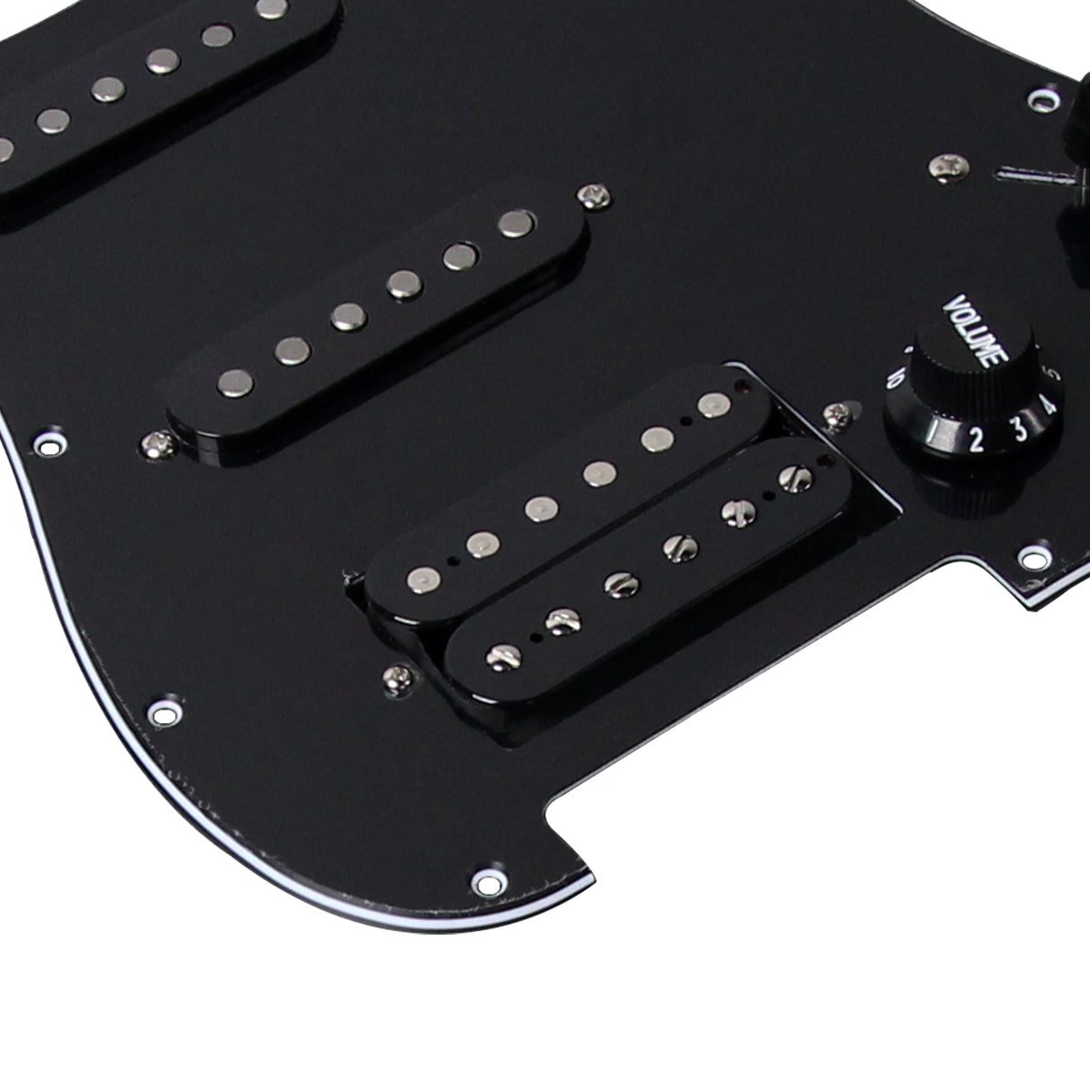 FLEOR Alnico 5 Prewired HSS ST Guitar Pickguard SSH