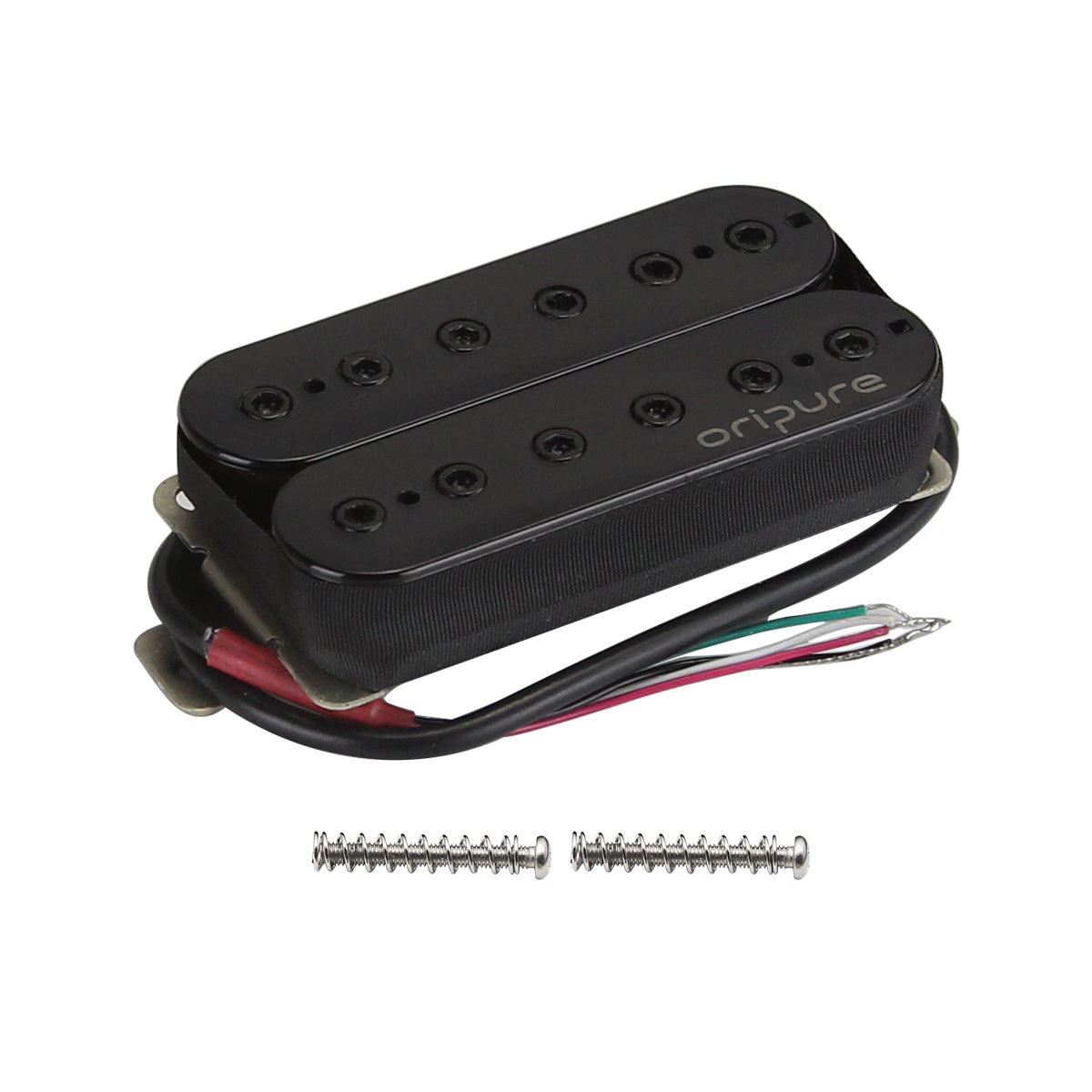 Pastilla de guitarra eléctrica OriPure Alnico 5 Humbucker de doble bobina Pastilla hecha a mano negra