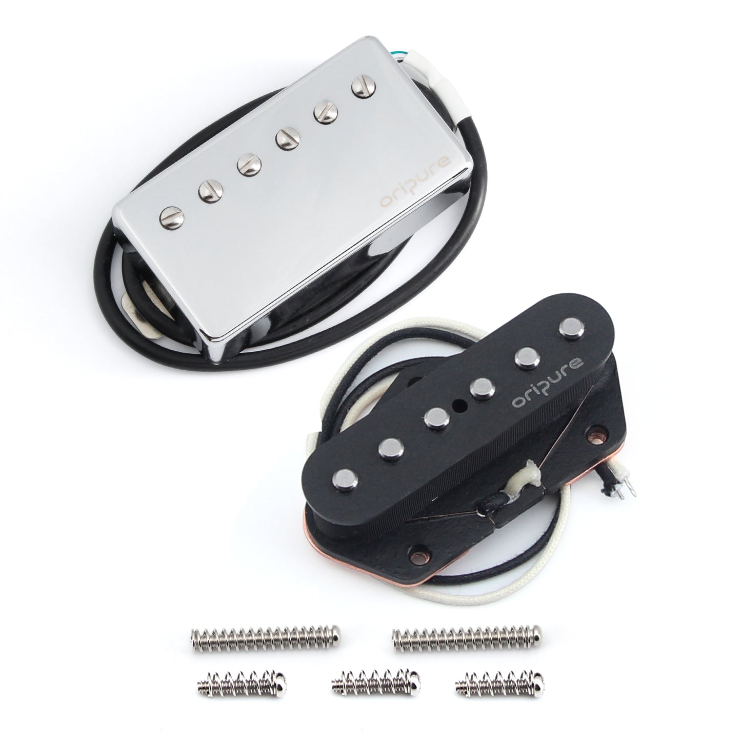 OriPure Handmade Alnico 5 Humbucking Guitar PHL5 for LP Style Neck Pickup and PSL5 Vintage Alnico 5 Electric Guitar Bridge Pickup Set.