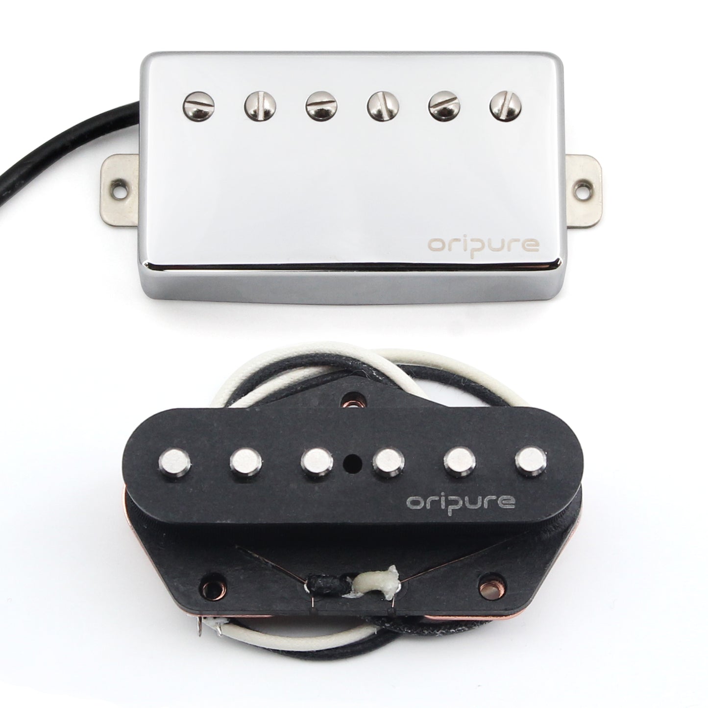 OriPure Handmade Alnico 5 Humbucking Guitar PHL5 for LP Style Neck Pickup and PSL5 Vintage Alnico 5 Electric Guitar Bridge Pickup Set.