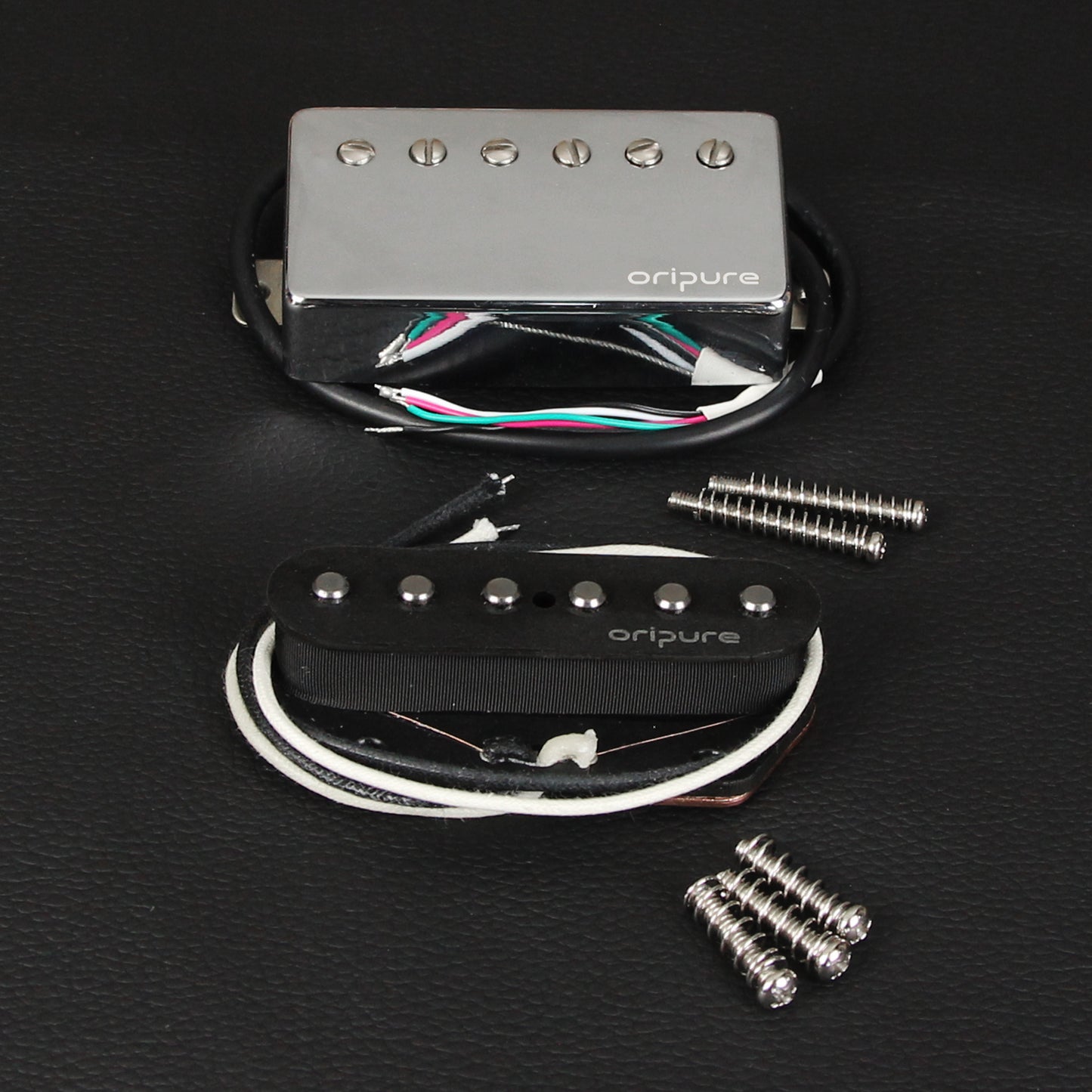OriPure Handmade Alnico 5 Humbucking Guitar PHL5 for LP Style Neck Pickup and PSL5 Vintage Alnico 5 Electric Guitar Bridge Pickup Set.