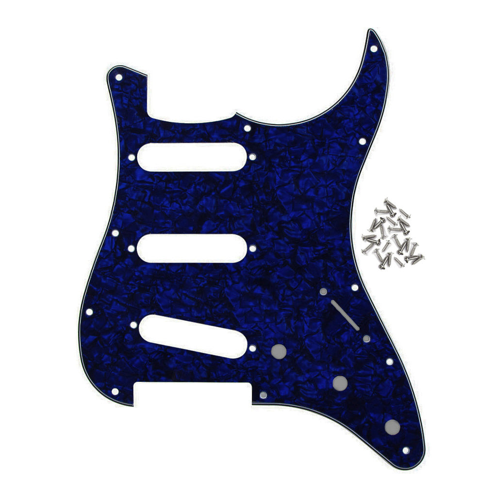 FLEOR 11 Hole Strat SSS Guitar Pickguard | iknmusic