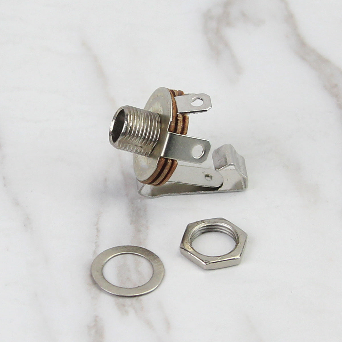 FLEOR 1/4" 6.35mm Guitar Jacks Socket Long Mono Jack