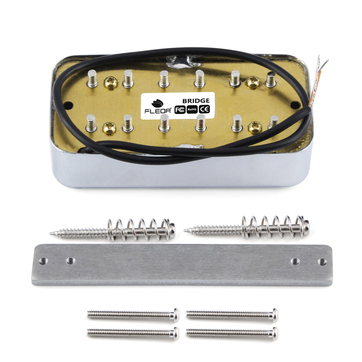 FLEOR Alnico 2 Electric Guitar Humbucker Pickup FT Style Guitar Neck/ Bridge Pickups for Electric Guitar