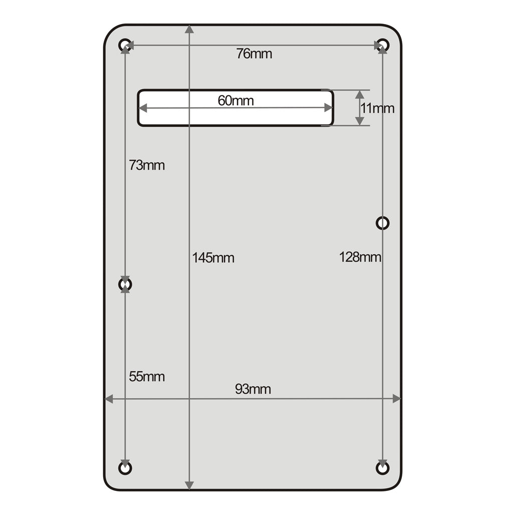 FLEOR Pearloid Electric Guitar Back Plate Tremolo Cover 4Ply with Screws for FD Strat Guitar Parts