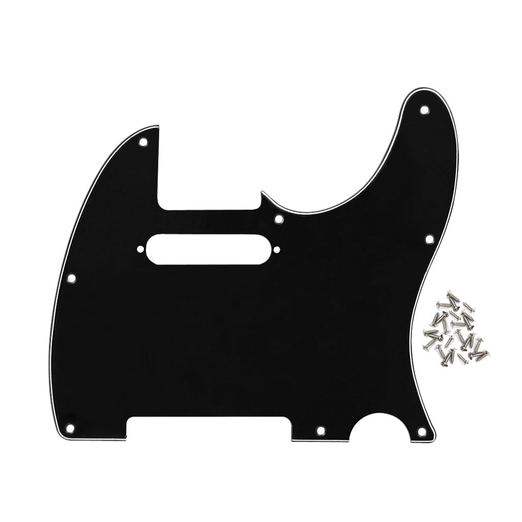 FLEOR Celluloid Tele Guitare Pickguard 4ply avec Vis
