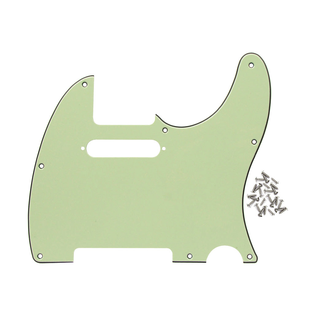FLEOR Celluloid Tele Guitare Pickguard 4ply avec Vis