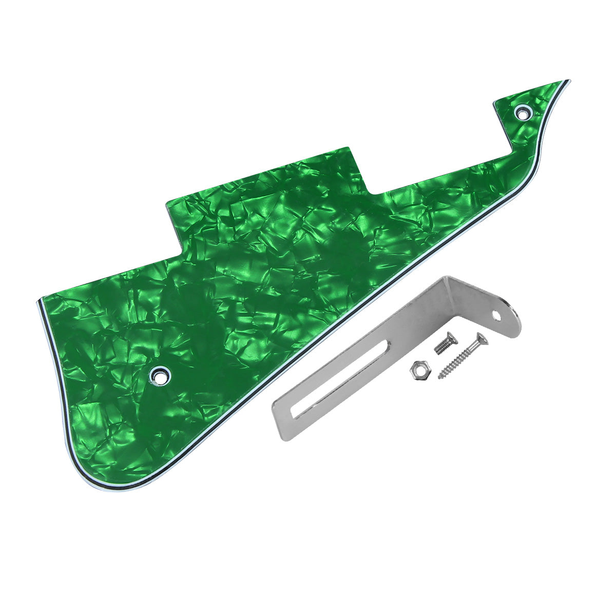 <transcy>FLEOR LP Guitar Pickguard Scratch Plate mit Metallhalterung für LP Style Gitarrenzubehör, 15 Farben erhältlich</transcy>