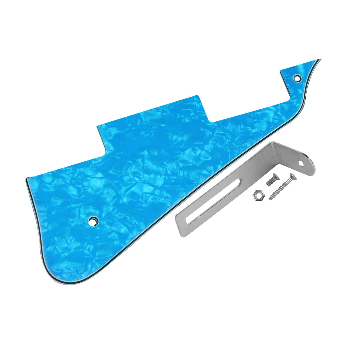 <transcy>FLEOR LP Guitar Pickguard Scratch Plate mit Metallhalterung für LP Style Gitarrenzubehör, 15 Farben erhältlich</transcy>