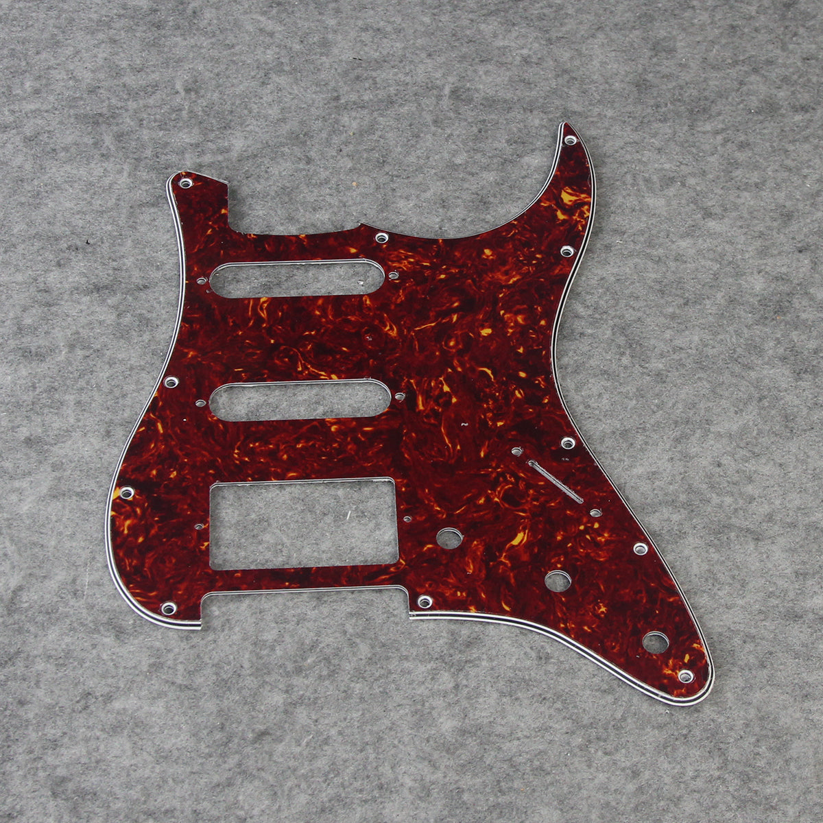 FLEOR SSH Strat Pickguard HSS Scratch Plate with Screws for 11 Hole FD Strat ,22 Colors Available