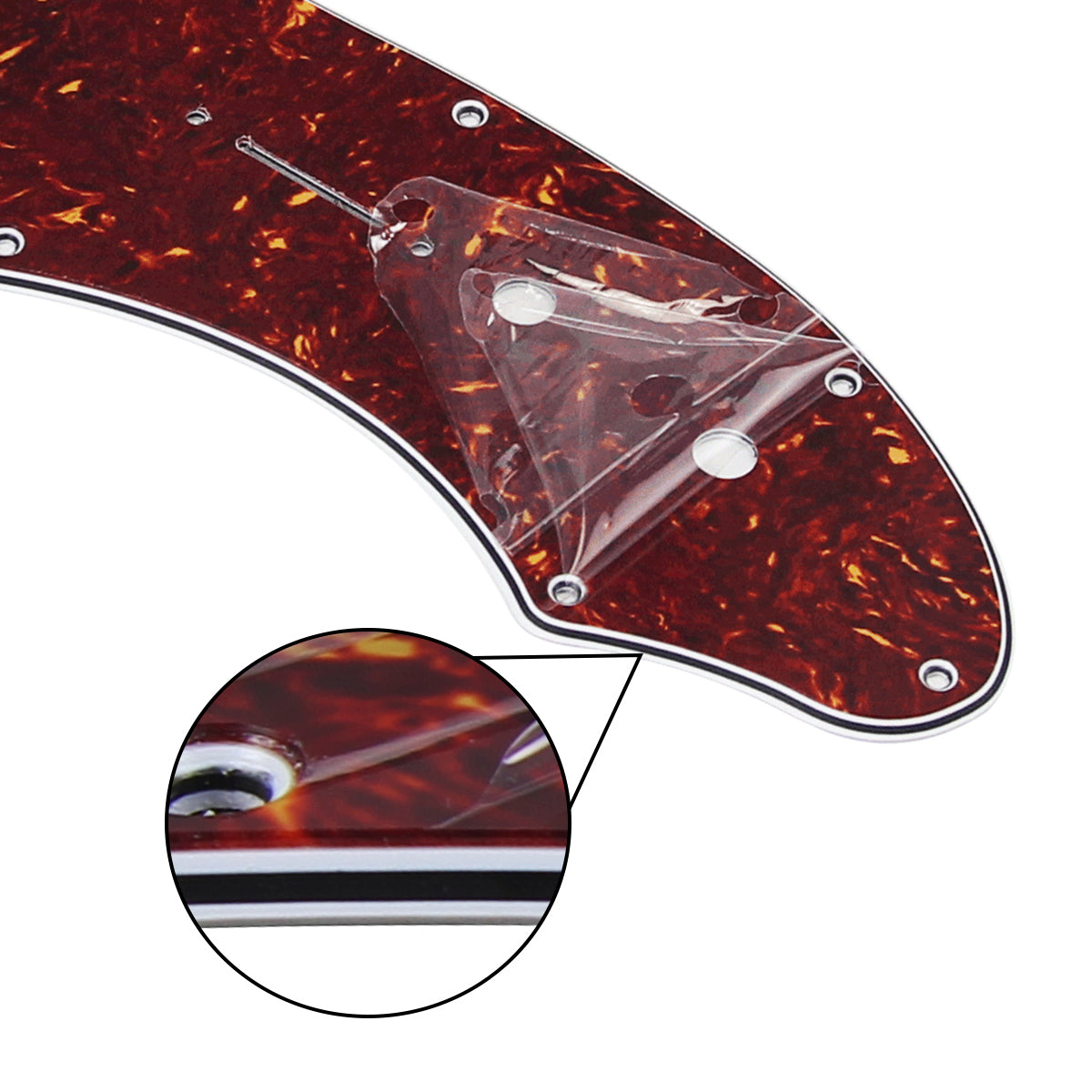 FLEOR Tele Thinline 69 Reedición Golpeador de guitarra estilo RI y tornillos