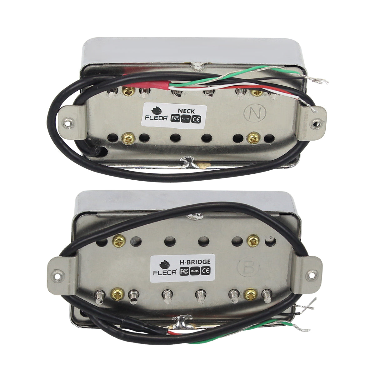 FLEOR LP Guitar Alnico 5 Humbucker Pickup 4-Wires | iknmusic