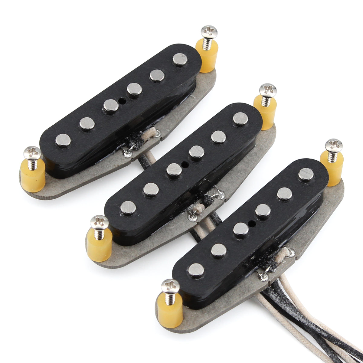 FLEOR Vintage Style SSS Alnico 5 Handwound Single Coil Pickups – Classic 60s Blues & Rock Tone for ST Style Guitars