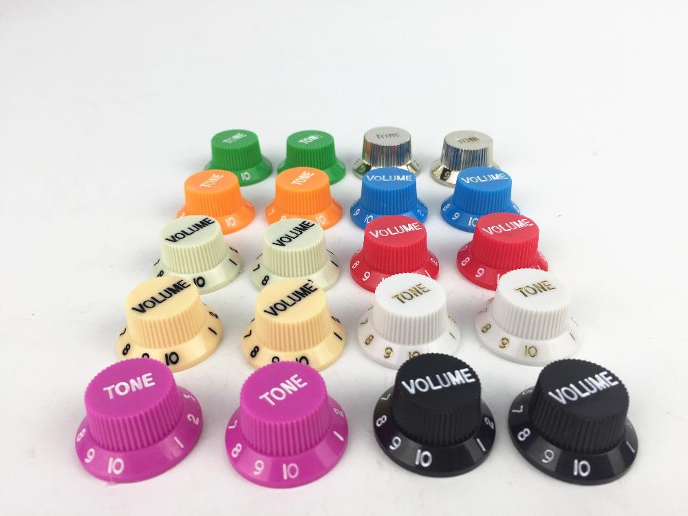 FLEOR 2T1V Volume Tone Electric Guitar Knobs for Strat | iknmusic