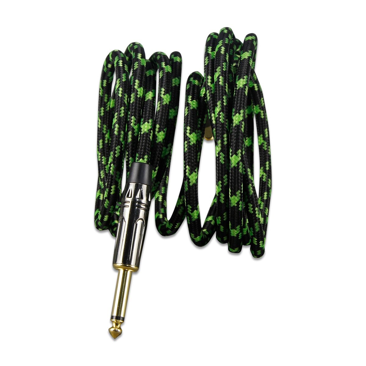 FLEOR Nylon Braided Guitar Cable 20 AWG Oxygen Free Copper | iknmusic