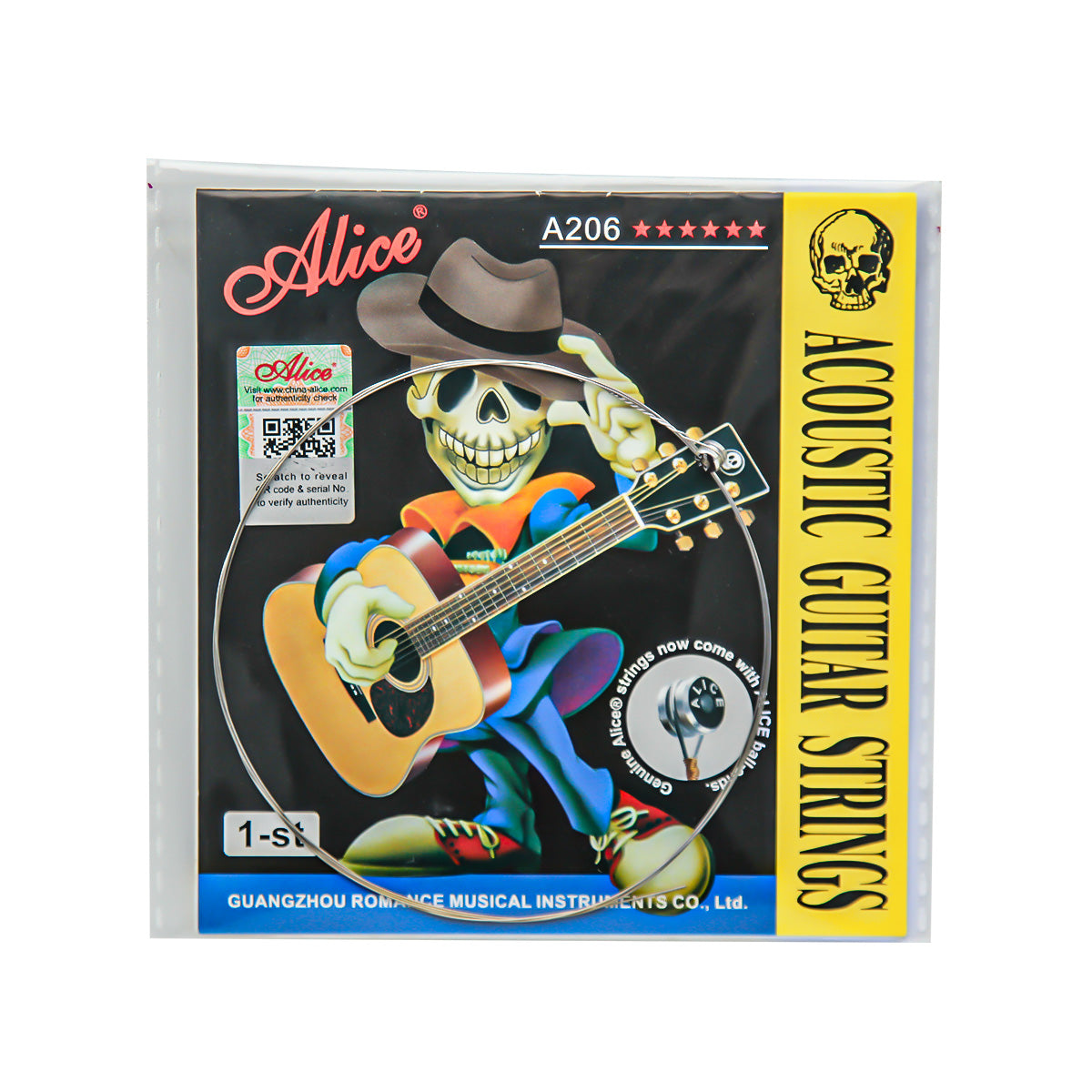 Alice 5PCS Single Acoustic Guitar Strings A206-L | iknmusic