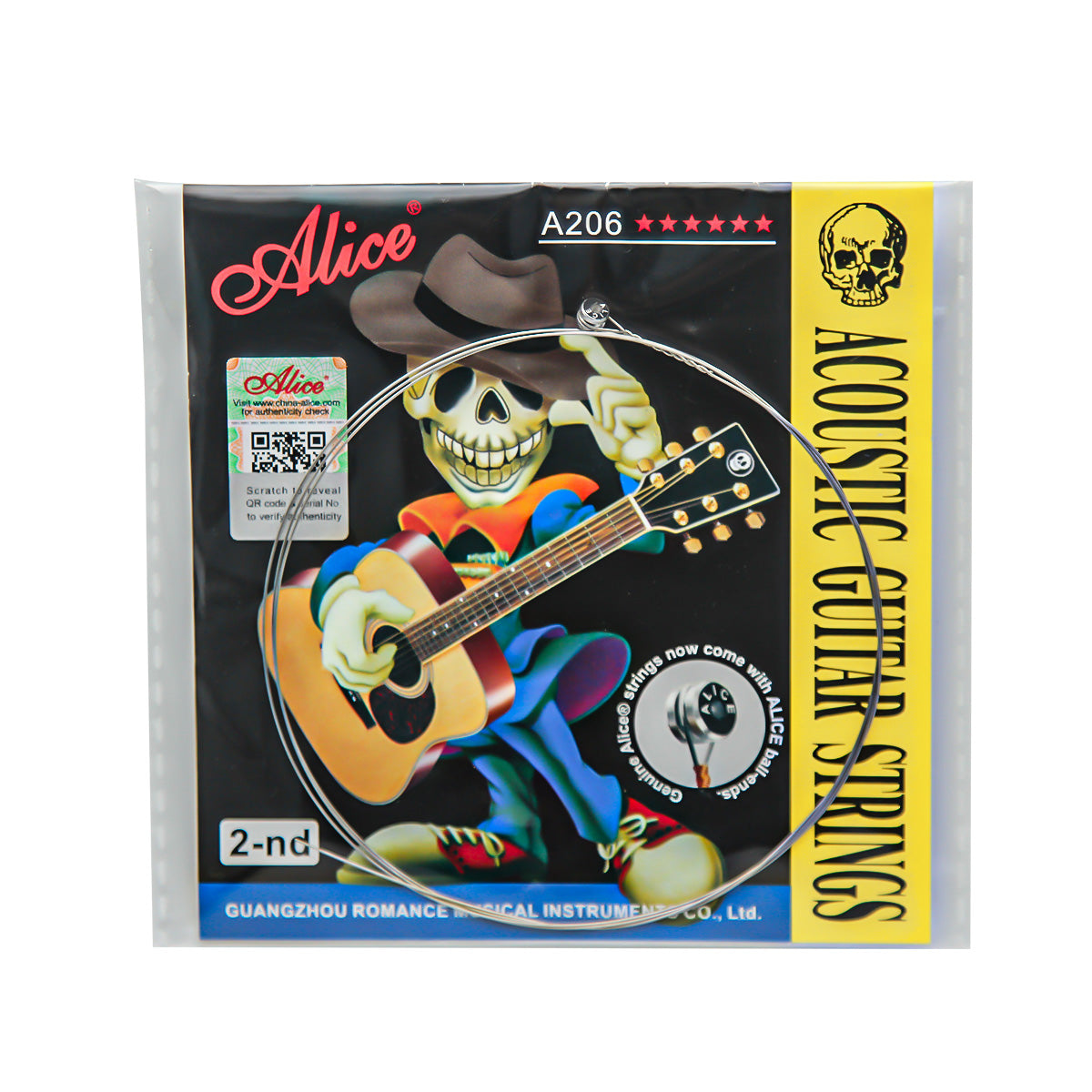 Alice 5PCS Single Acoustic Guitar Strings A206-L | iknmusic