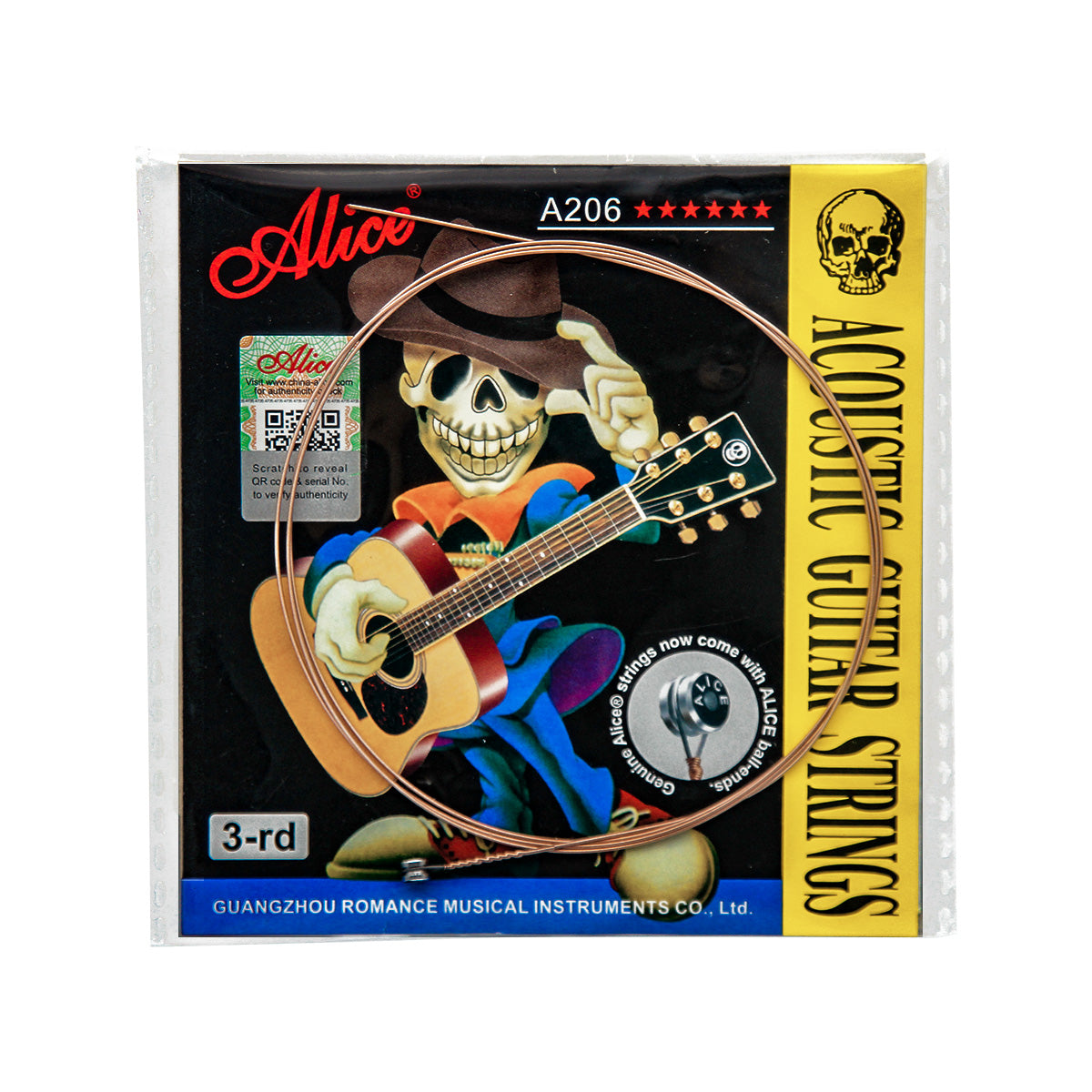 Alice 5PCS Single Acoustic Guitar Strings A206-L | iknmusic