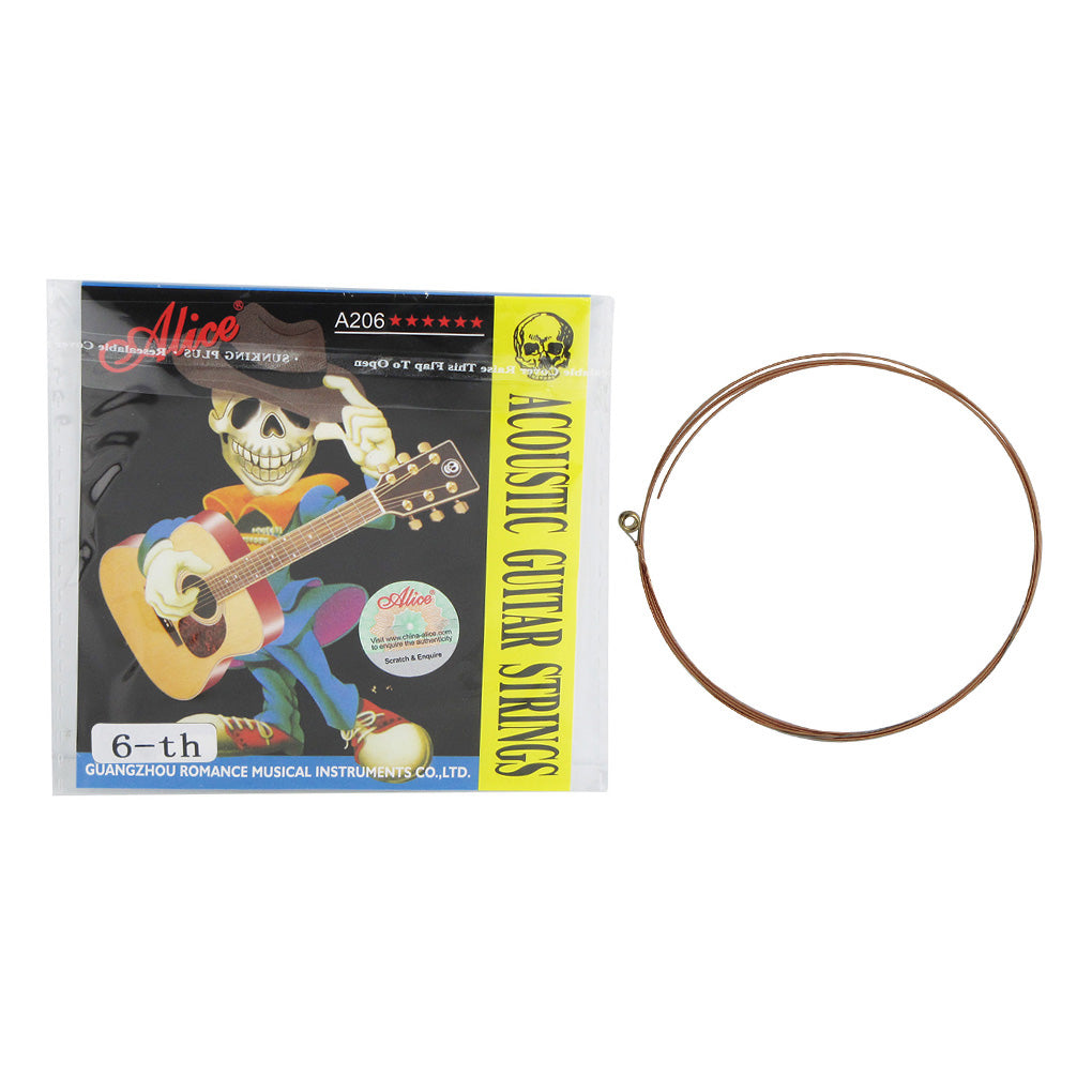 Alice 5PCS Single Acoustic Guitar Strings A206-L | iknmusic