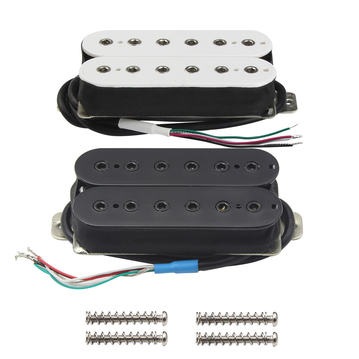Micro Humbucker Guitare Alnico 5 - Pour Manche - 4 Fils 7-8K - Compatible Les Paul (FLEOR)