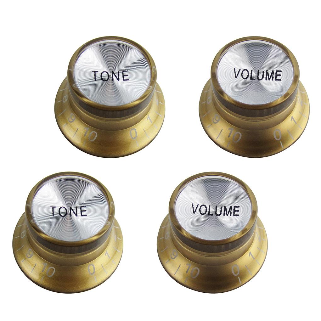 FLEOR 2T2V Guitar Top Hat Knobs for LP SG Guitar | iknmusic