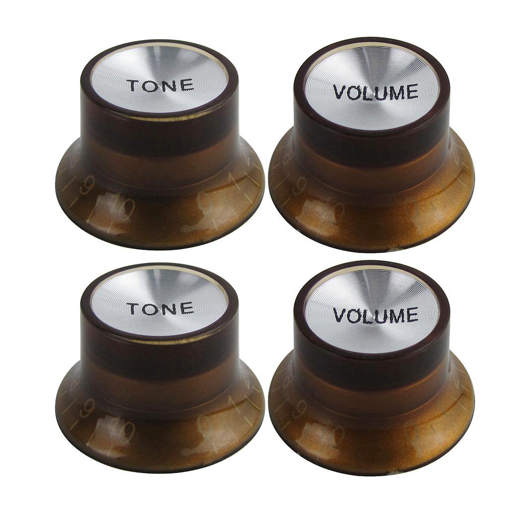 FLEOR 2T2V Guitar Top Hat Knobs for LP SG Guitar | iknmusic