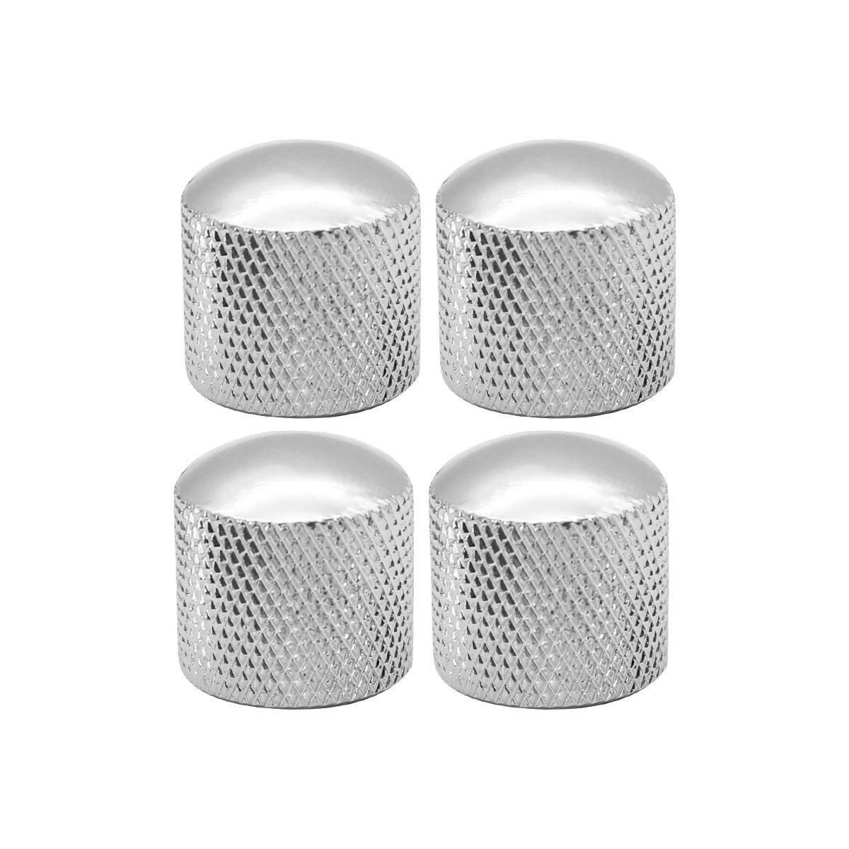 FLEOR 4PCS Dome Metal Guitar Knobs | iknmusic