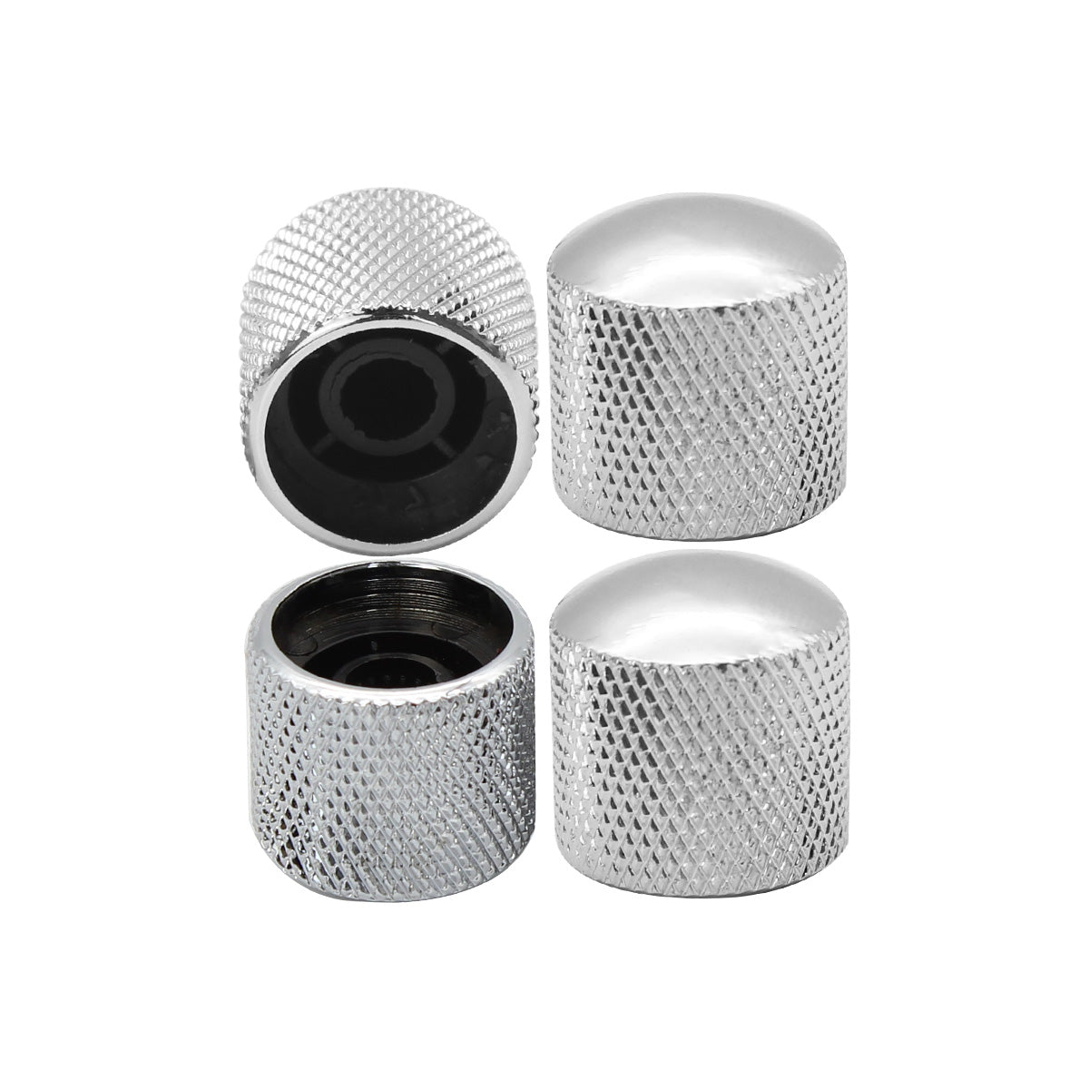 FLEOR 4PCS Dome Metal Guitar Knobs | iknmusic