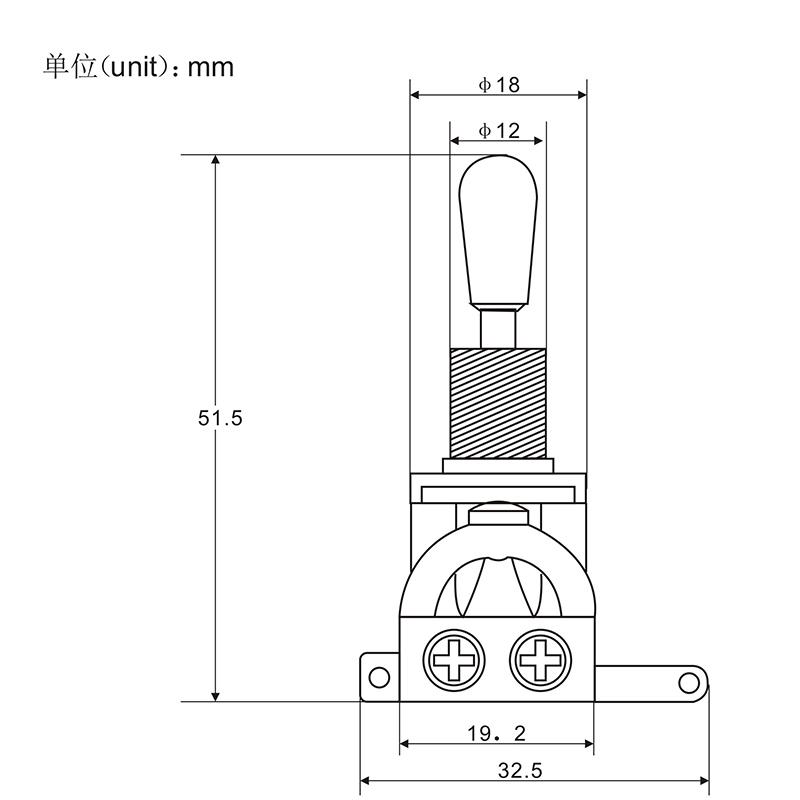 FLEOR 3-Way Toggle Switch Guitar for LP SG Style Guitar | iknmusic