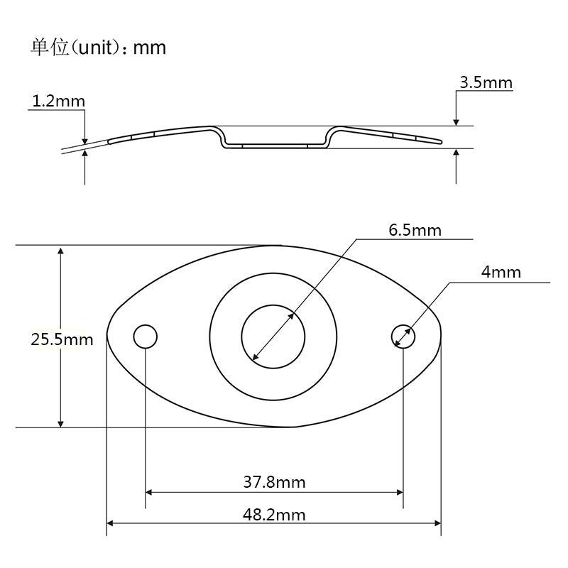 FLEOR 1/4" 6.35mm Guitar Output Jack for Electric Guitar | iknmusic