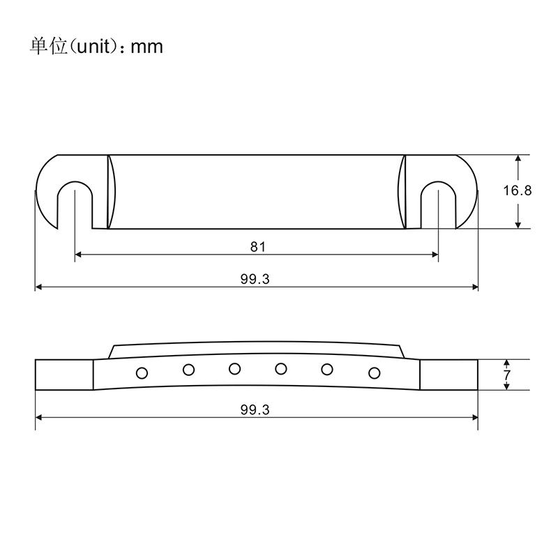 FLEOR Tune-O-Matic Bridge & Tailpiece for LP Guitar | iknmusic
