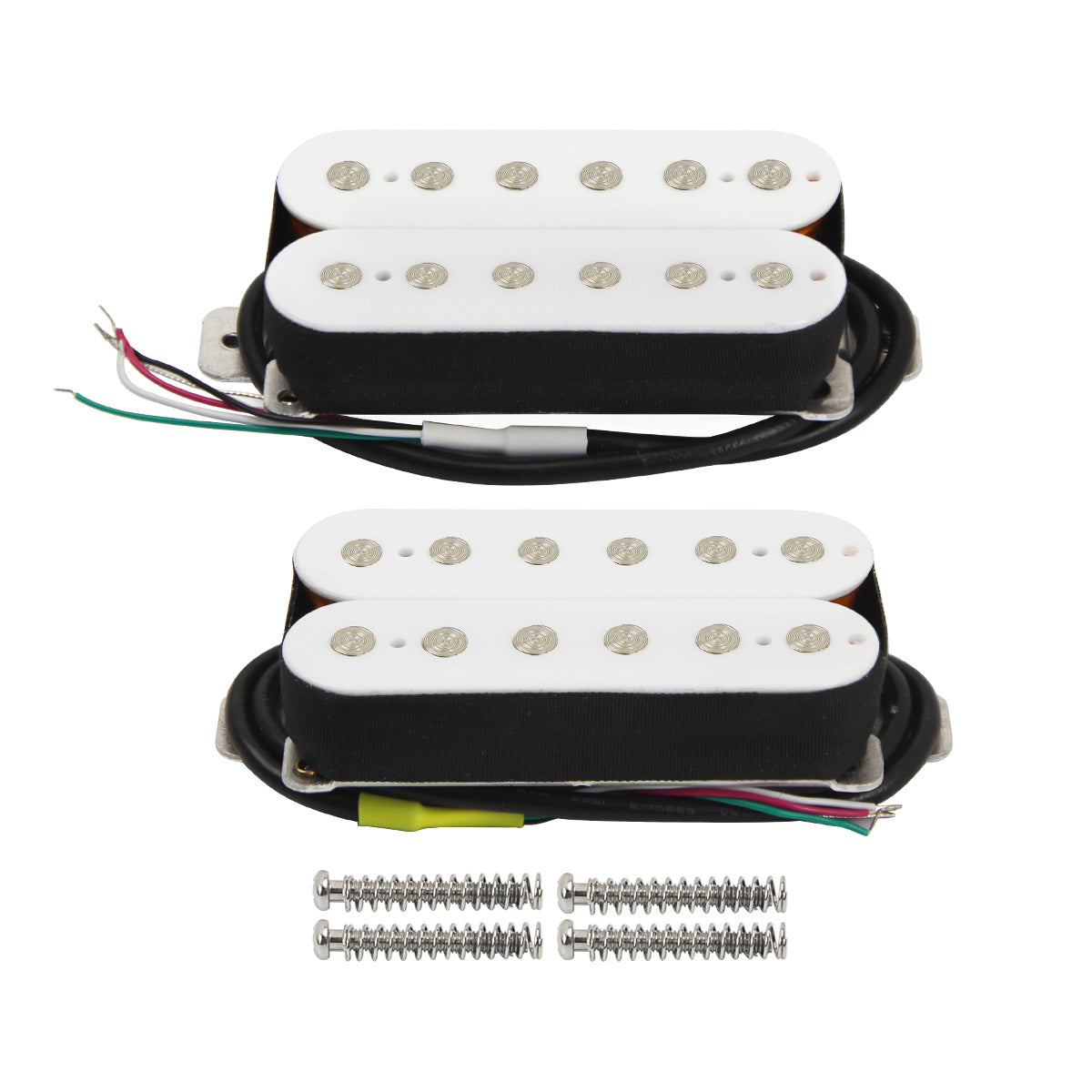 FLEOR Guitar Humbucker Pickup Ceramic 12 Fixed Pole-Pieces | iknmusic