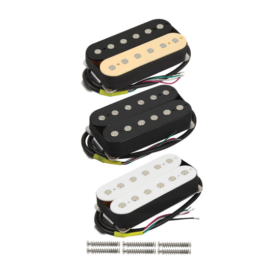 FLEOR Guitar Humbucker Pickup Ceramic 12 Fixed Pole-Pieces | iknmusic