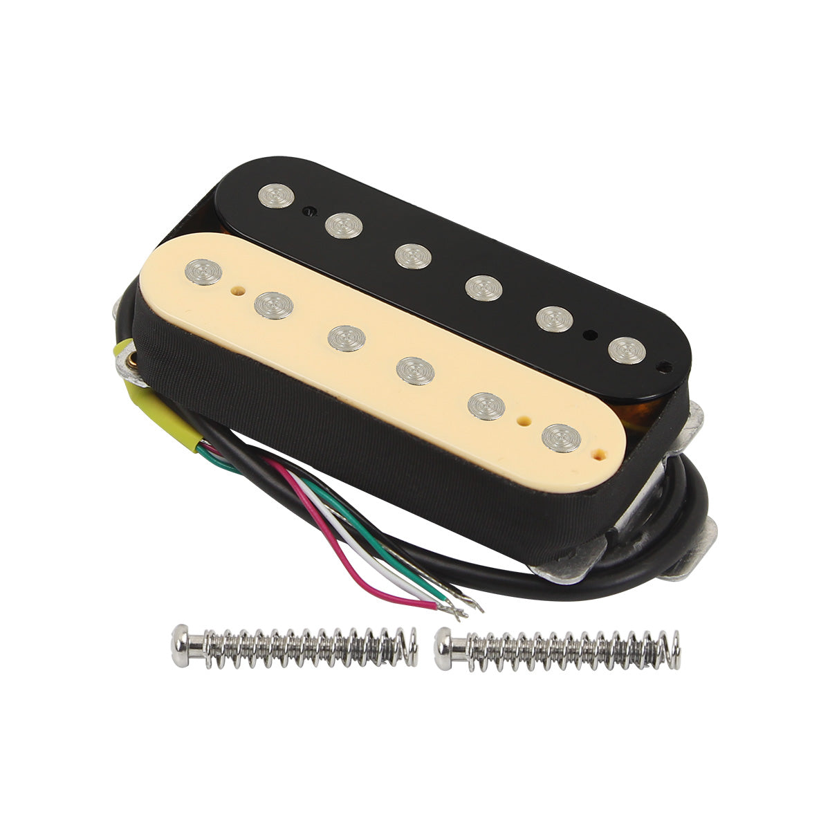 FLEOR Guitar Humbucker Pickup Ceramic 12 Fixed Pole-Pieces | iknmusic