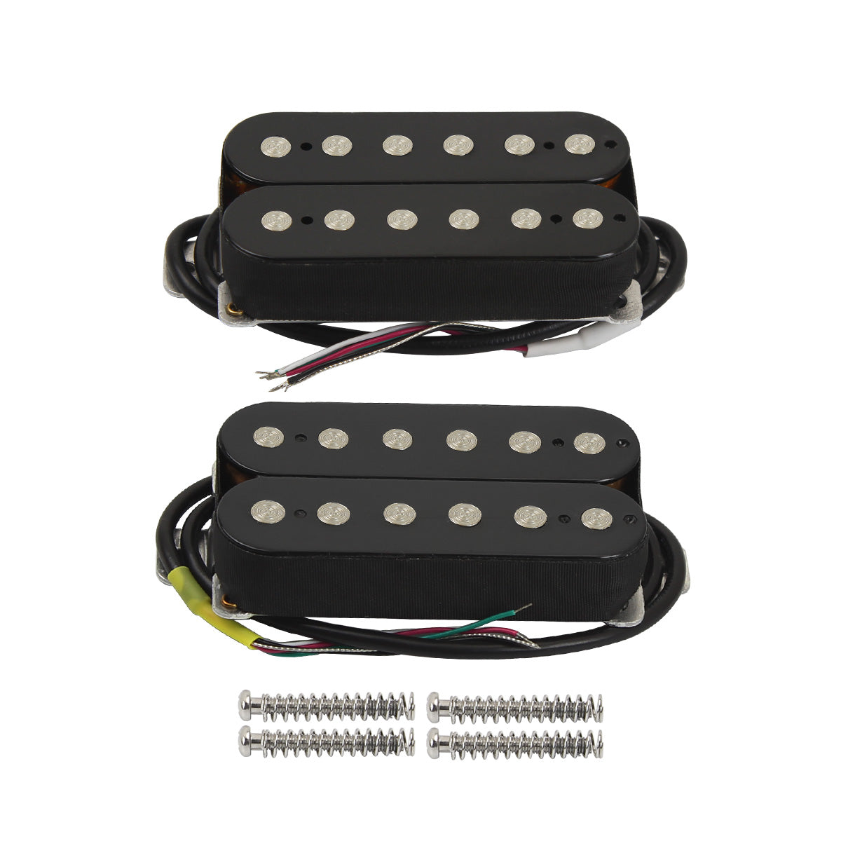 FLEOR Guitar Humbucker Pickup Ceramic 12 Fixed Pole-Pieces | iknmusic