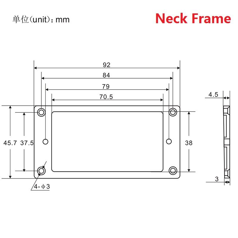 FLEOR Flat Electric Guitar Humbucker Pickup Rings Frames | iknmusic